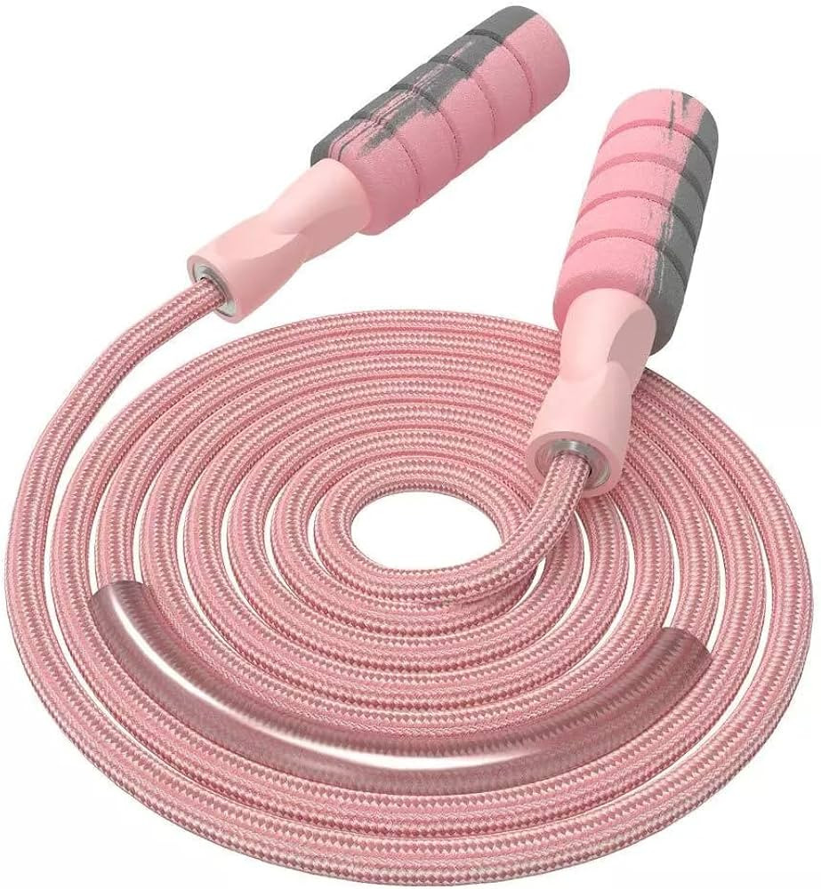 FITMYFAVO Jump Rope Cotton Adjustable Skipping Weighted jumprope for Women，Adult and Children A... | Amazon (US)