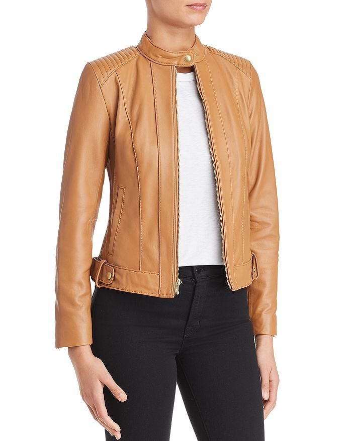 Leather Zip Jacket | Bloomingdale's (US)