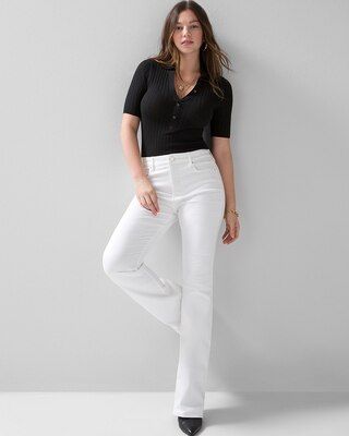 Curvy High-Rise Skinny Flare Jeans | White House Black Market