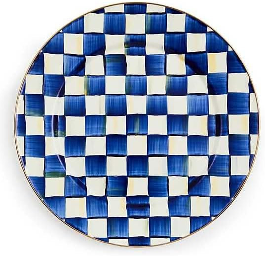 MACKENZIE-CHILDS Enamel Serving Platter, Decorative Serving Platter for Food, 16 Inches, Blue-and... | Amazon (US)