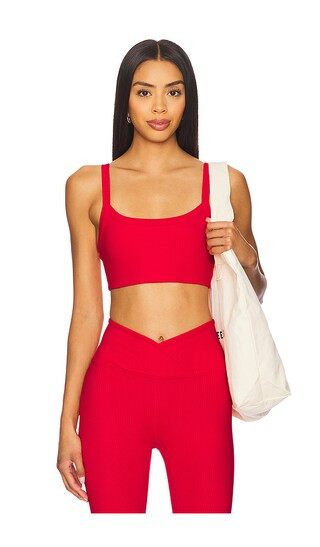 Ribbed 2.0 Bralette in Cherry | Revolve Clothing (Global)