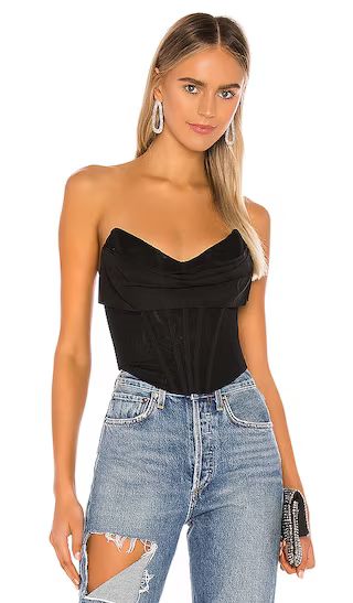 Hailee Bustier Top in Black | Revolve Clothing (Global)