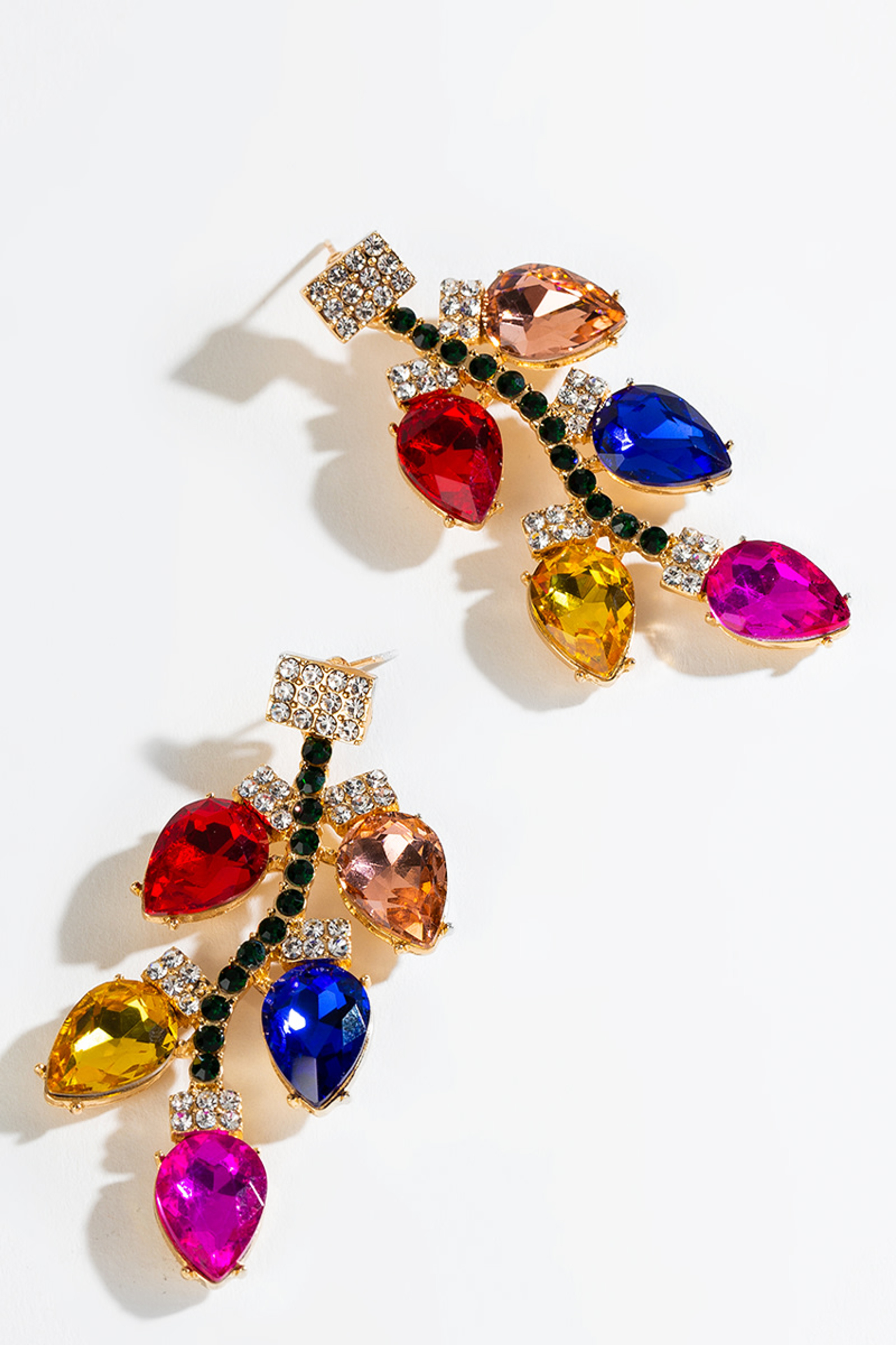 Christmas Lights Linear Earrings | Francesca's