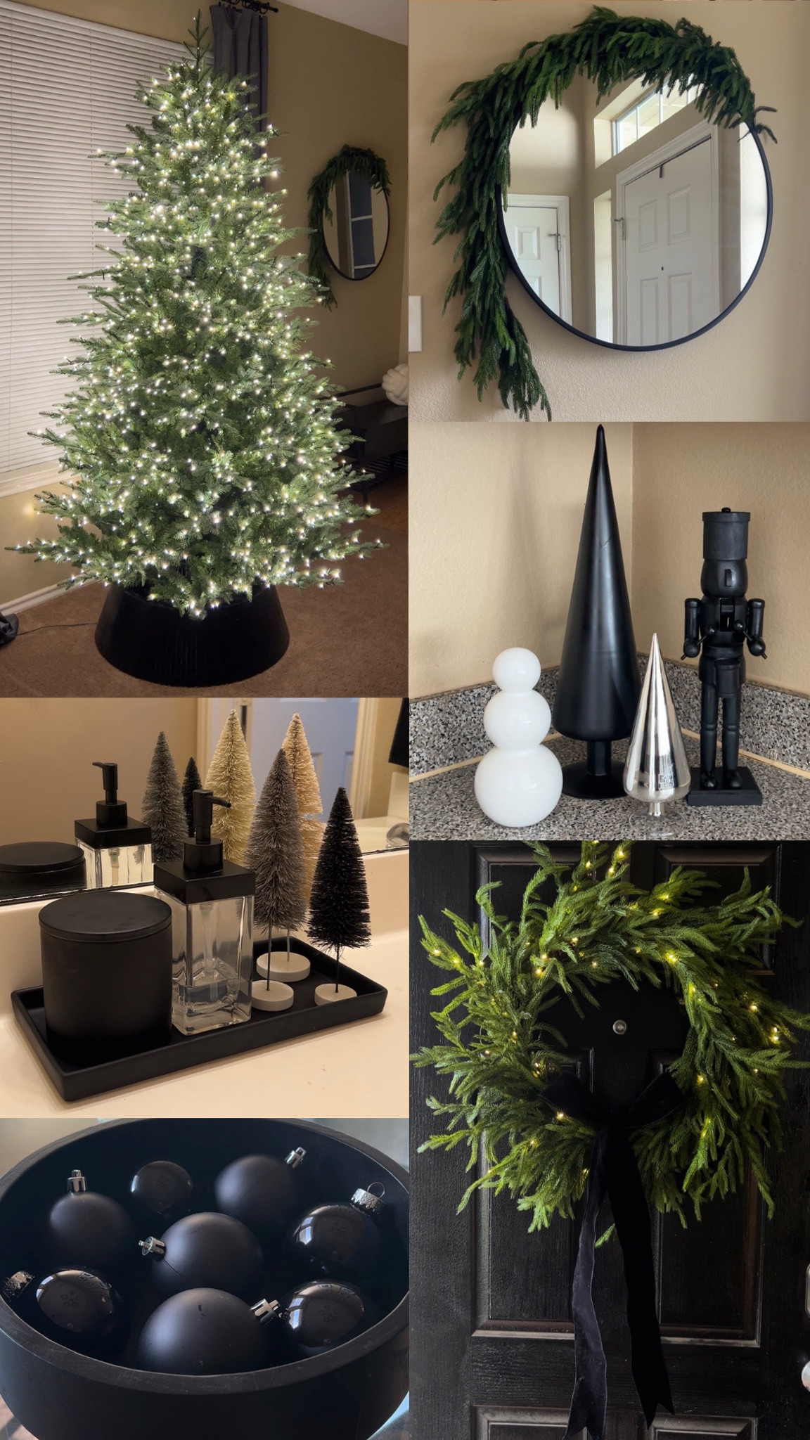 Modern, black Christmas decor

#LTKhome #LTKSeasonal