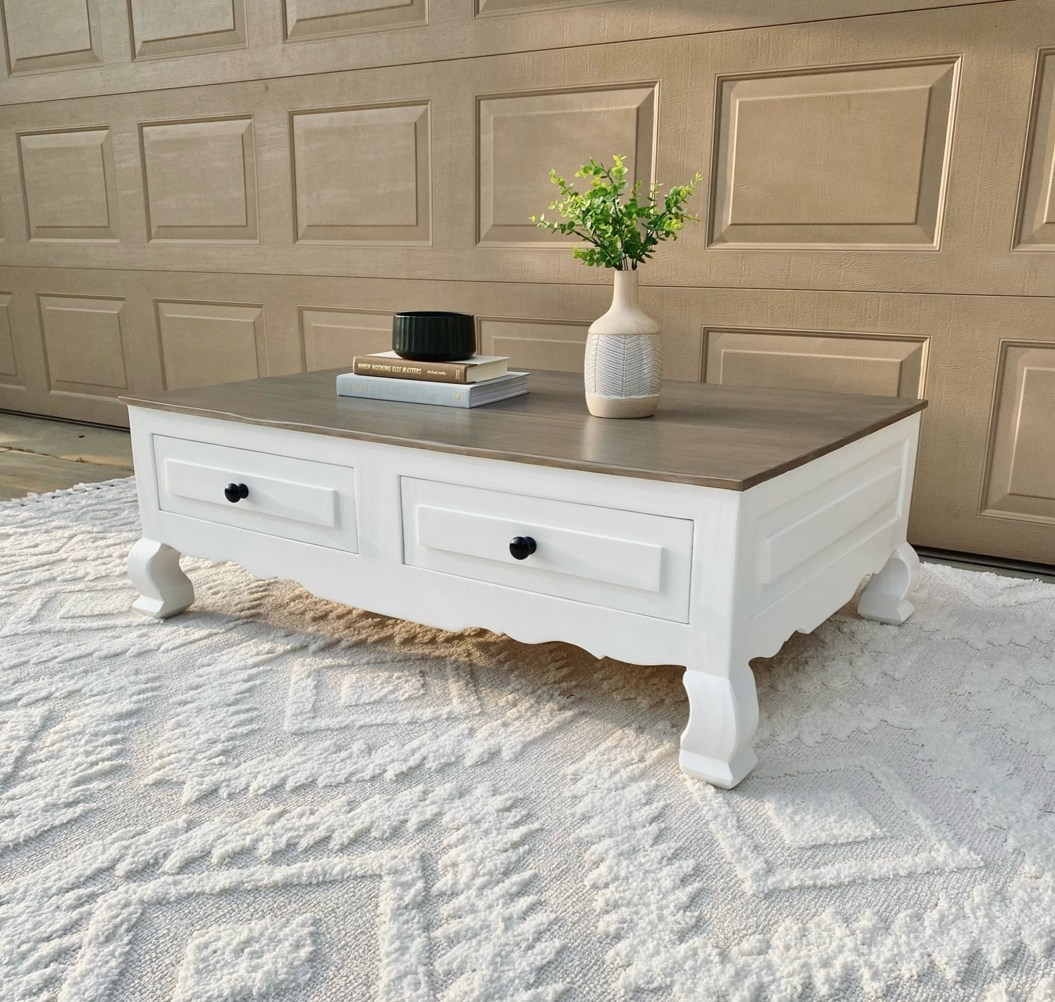 All products used for this coffee table makeover linked here! Bottom paint color is Valspar Swiss Coffee in satin 

#LTKhome