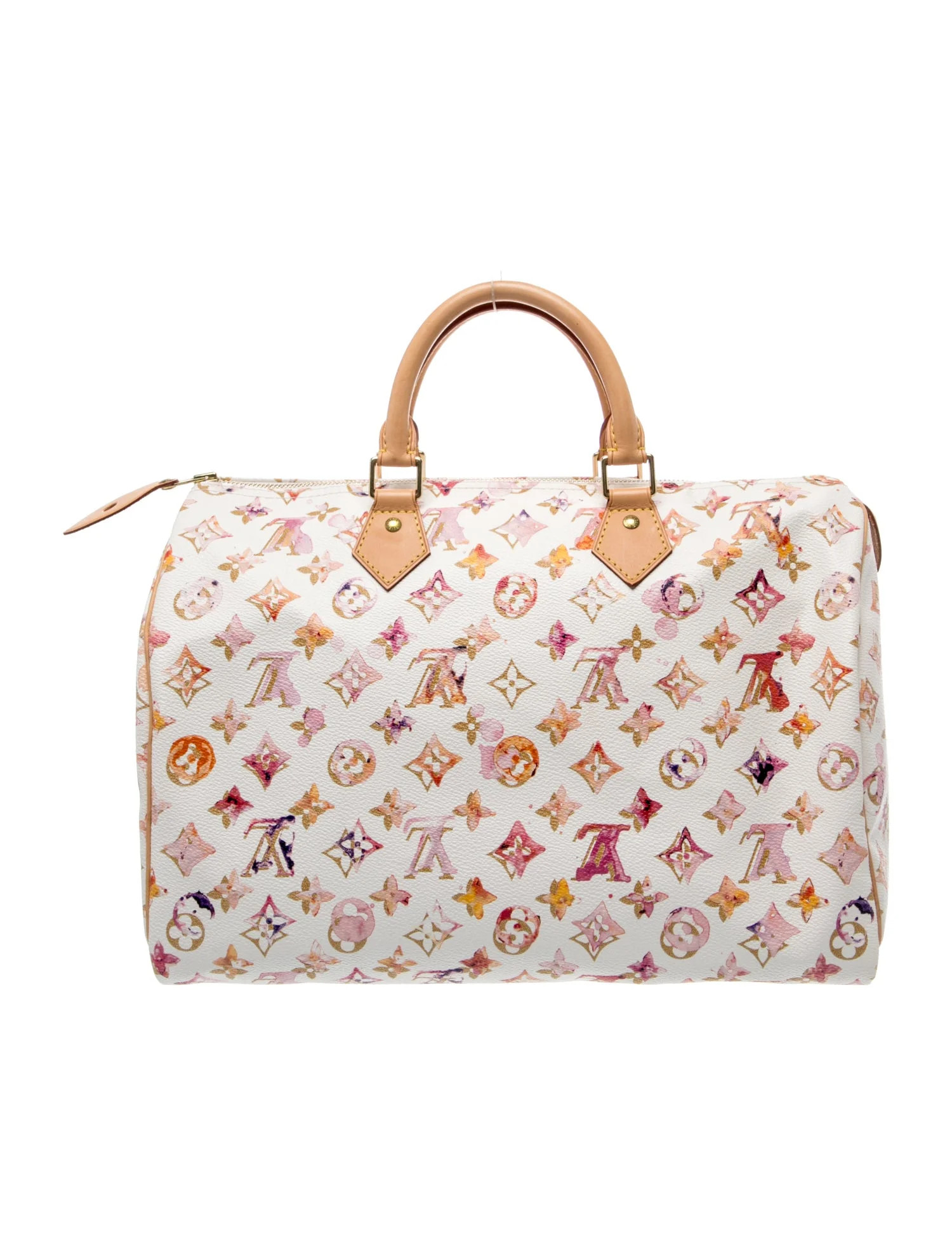 Louis Vuitton LV Monogram Speedy - White Handle Bags, Handbags - LOU1255600 | The RealReal | The RealReal