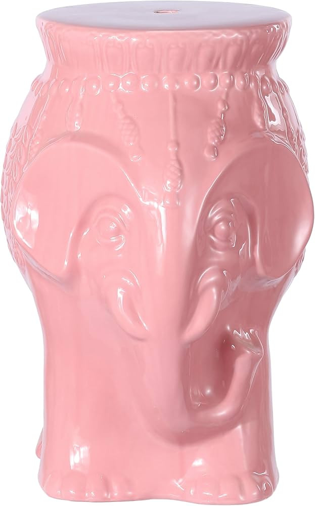 JONATHAN Y TBL1026C Orla 18.5" Modern Bohemian Elephant Ceramic Indoor/Outdoor Garden Stool Moder... | Amazon (US)