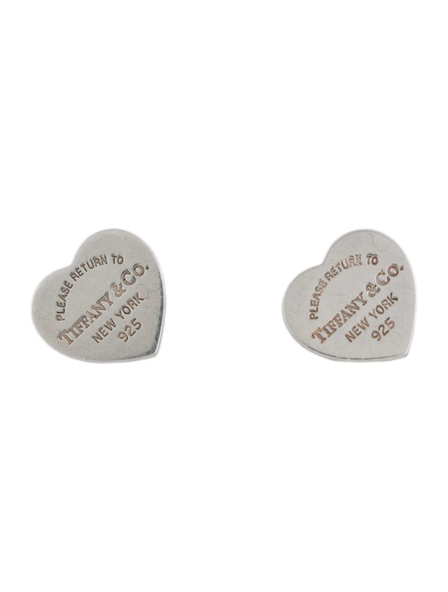 Return to Tiffany Heart Tag Stud Earrings | The RealReal