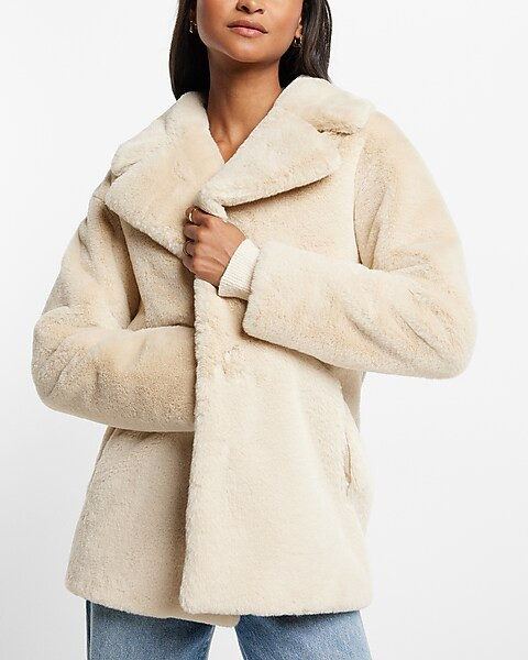 Oversized Faux Fur Coat | Express