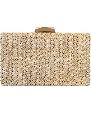 Natural Straw Box Clutch | Amazon (US)