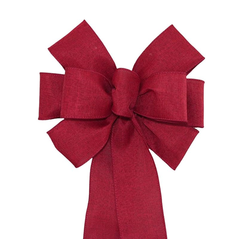 Burgundy Rustic Wreath Bow - Fall Christmas Bow by Package Perfect Bows (8 inch bow) | Amazon (US)