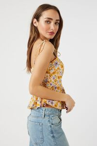 Floral Tie-Strap Flounce Cami | Forever 21 (US)