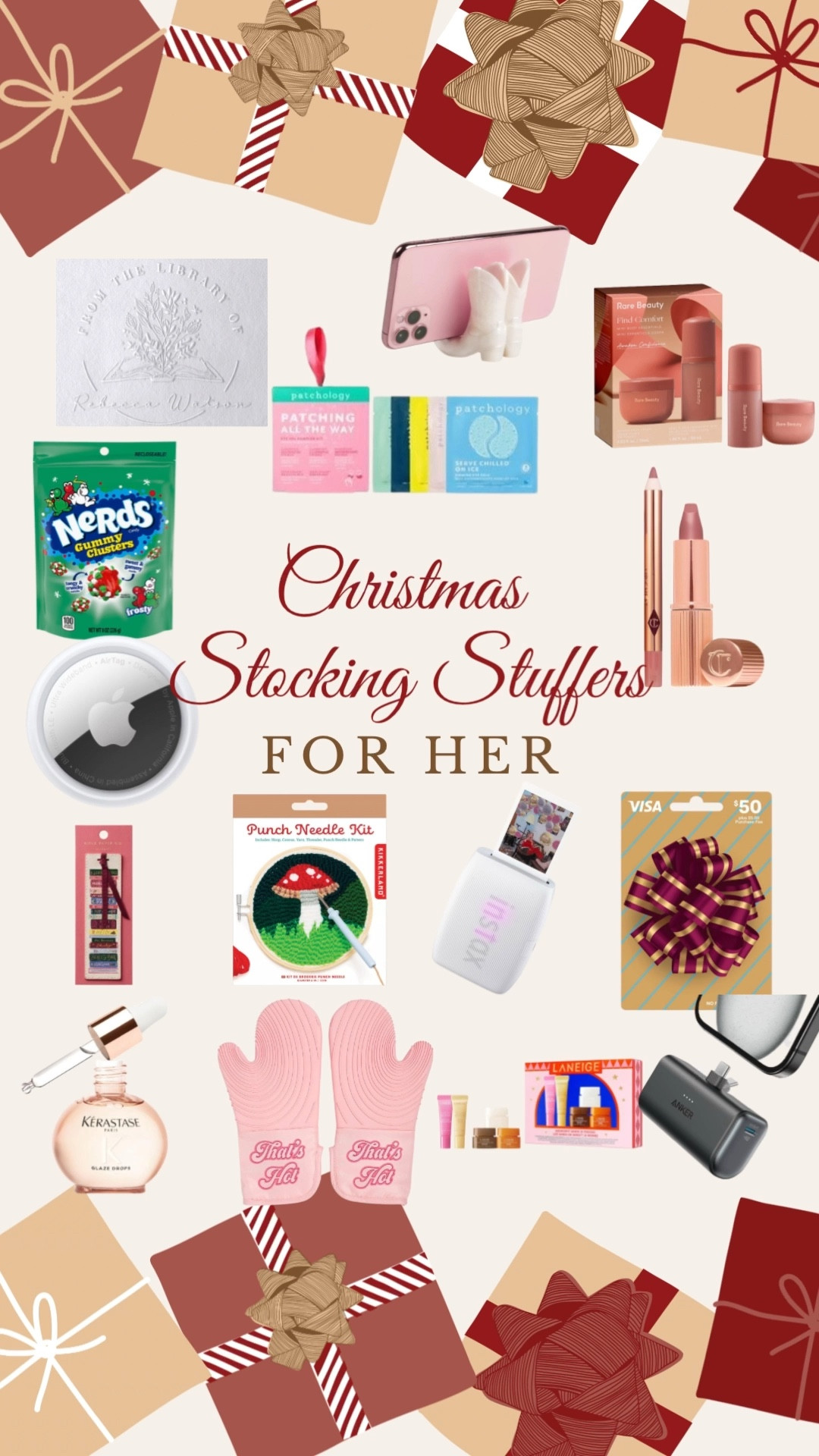 ✨ Stocking Stuffer Guide: For Her ✨
All the little luxuries she’ll love — cozy essentials, beauty favorites, thoughtful minis, and cute everyday must-haves that make the holidays feel extra special. These are the perfect under-$25 and under-$50 treats to fill her stocking with joy.

Tap to shop the full curated guide! 🎁✨
#StockingStuffers #GiftsForHer #HolidayGifting #Christmas2025 #GiftGuideIdeas

#LTKHoliday #LTKFindsUnder50 #LTKGiftGuide