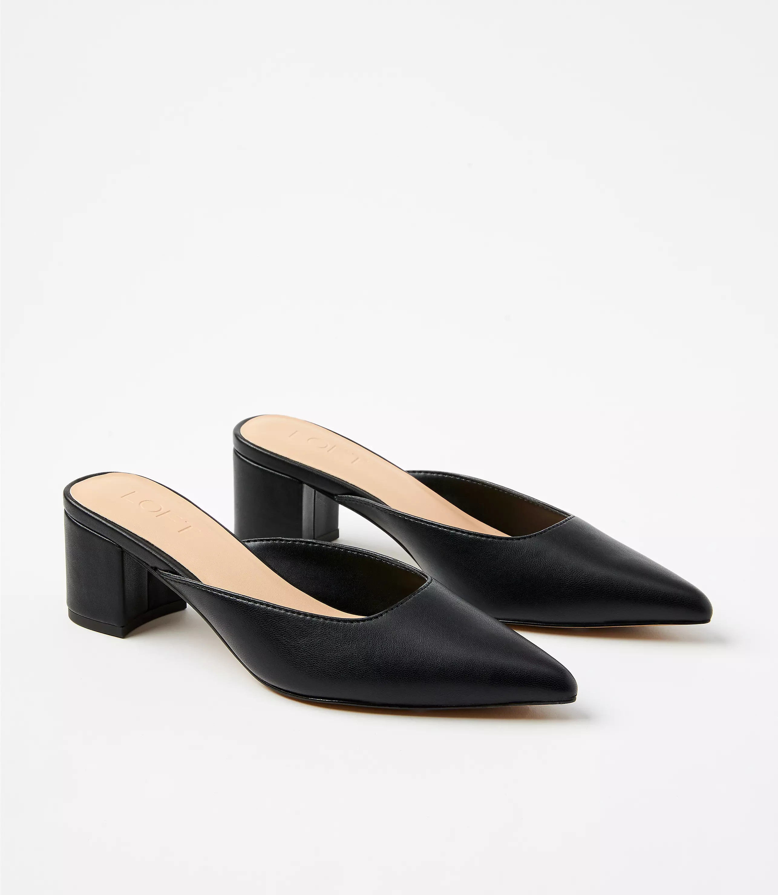 Modern Heeled Mules | LOFT