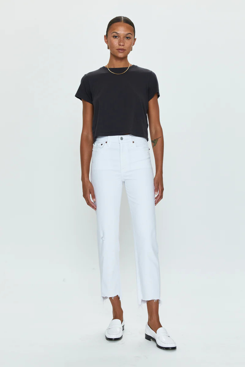 Charlie High Rise Straight - White Vintage | Pistola Denim