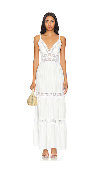 Shea Dress in Water Lily, White Dresses, White Lace Dress, Bohemian Style, Spring OOTD | Revolve Clothing (Global)