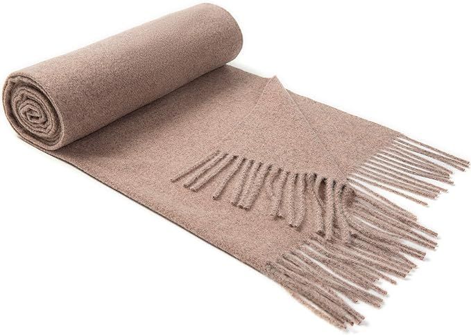 Lallier Womens Cashmere Scarf, Long Thick Soft Pashmina Wool Wraps Shawls | Amazon (UK)