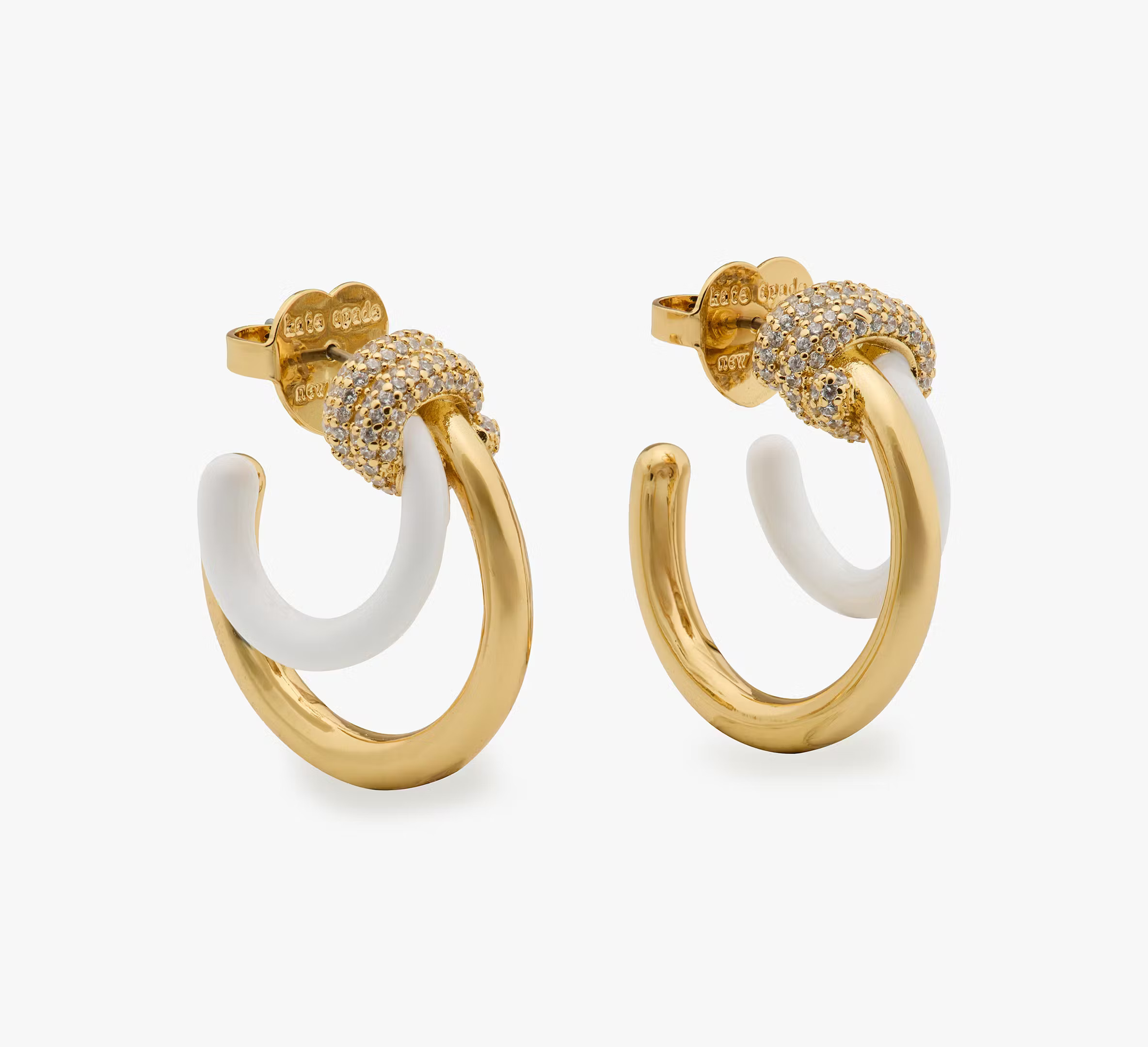 Kate Spade Ropes & Knots Layered Hoops, Neutral | Kate Spade (US)