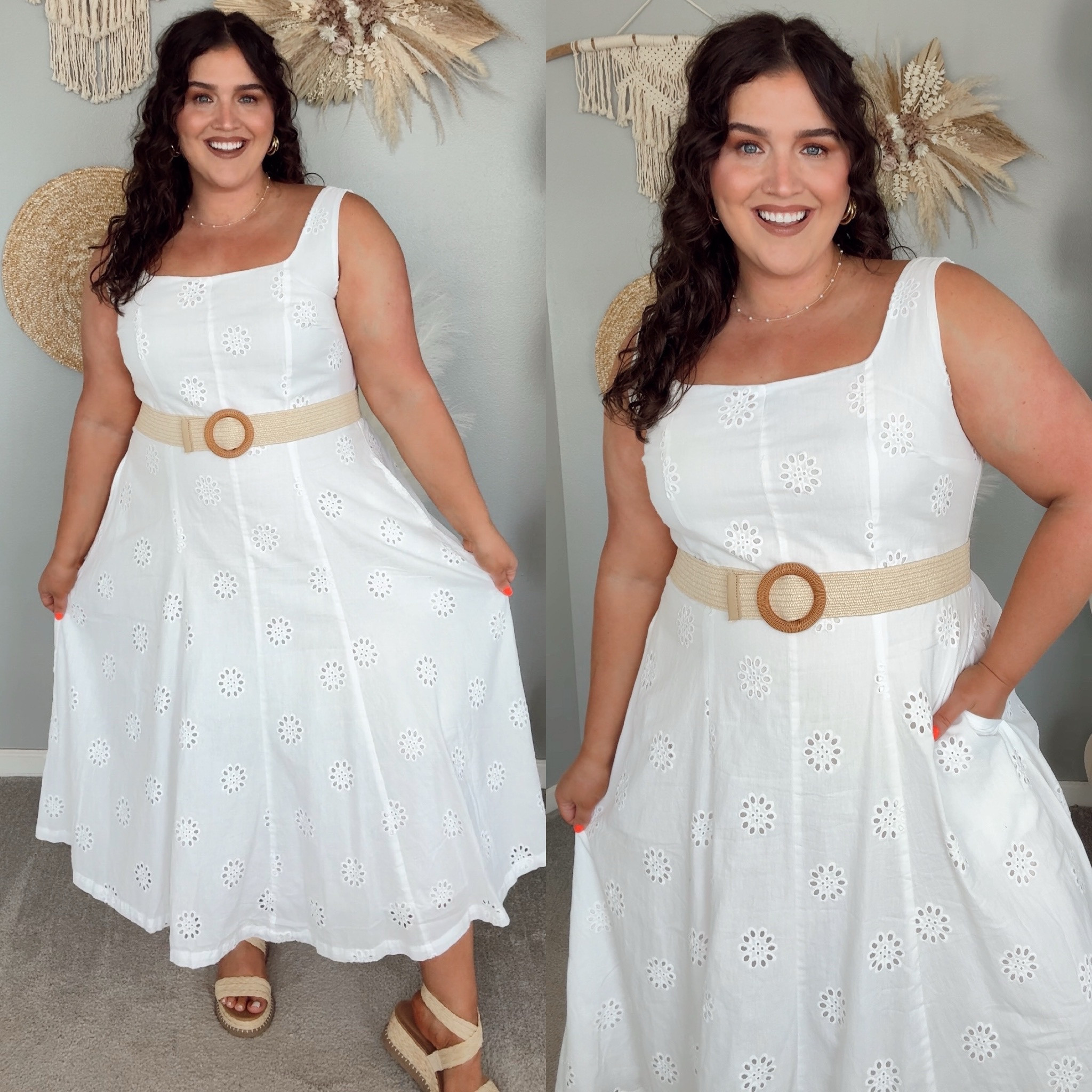 Affordable Walmart Summer dress ☀️🌴🌺 White bridal eyelet maxi, vacation honeymoon outfit inspo under $40
Size XXL

#LTKStyleTip #LTKPlusSize #LTKFindsUnder50