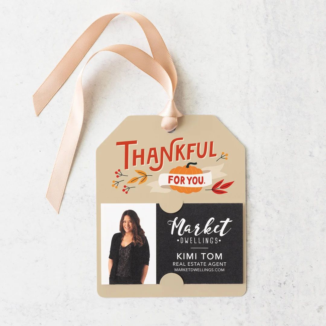 Thankful for You. Gift Tags  Fall Thanksgiving Insurance - Etsy | Etsy (US)