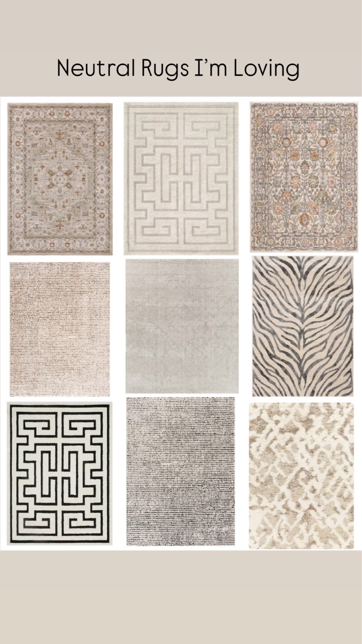 Neutral rugs at various price points from Boutique Rugs I’m loving lately!

#LTKHome #LTKSaleAlert
