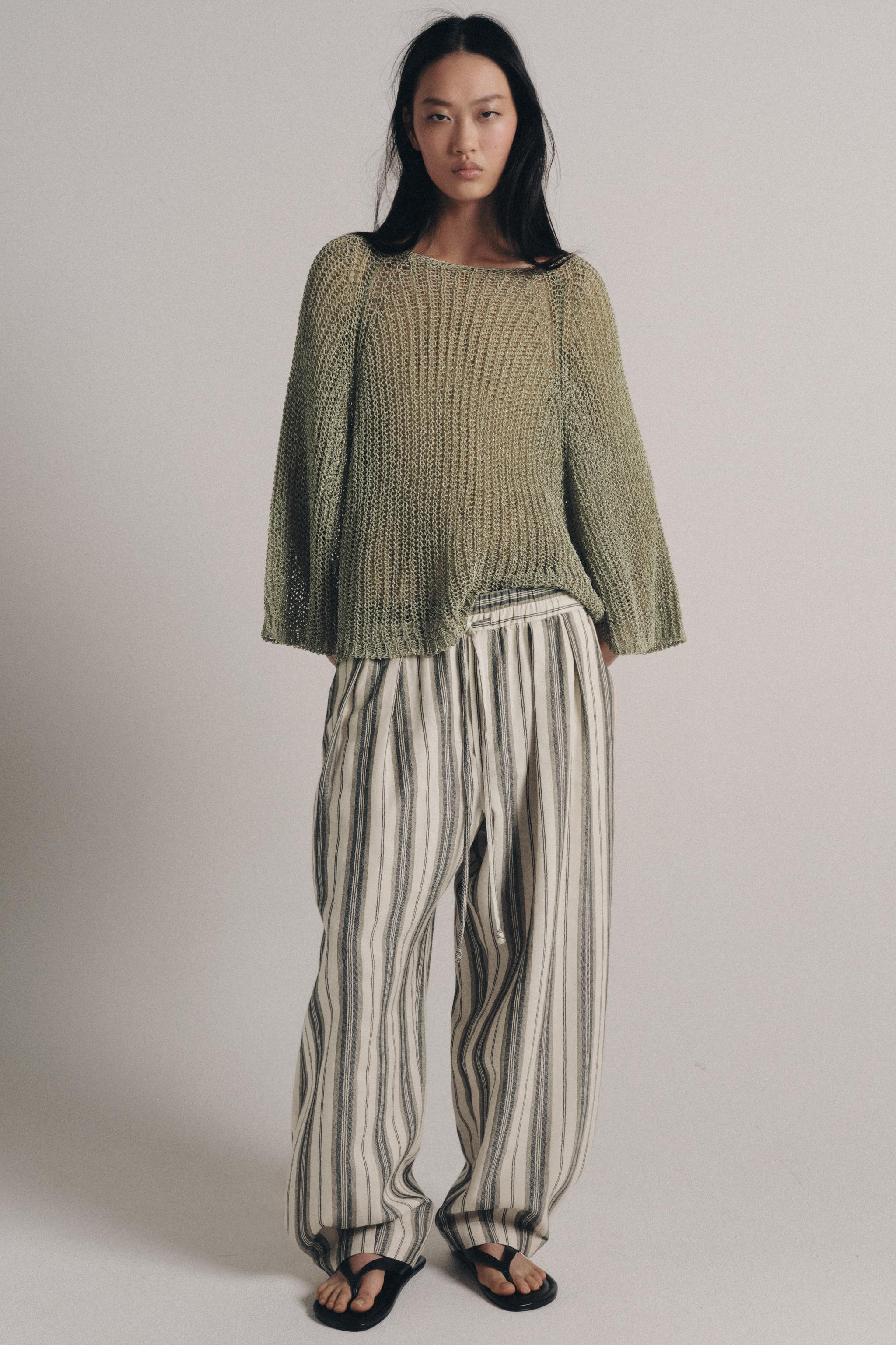 ZW COLLECTION STRIPED PAJAMA PANTS | Zara US