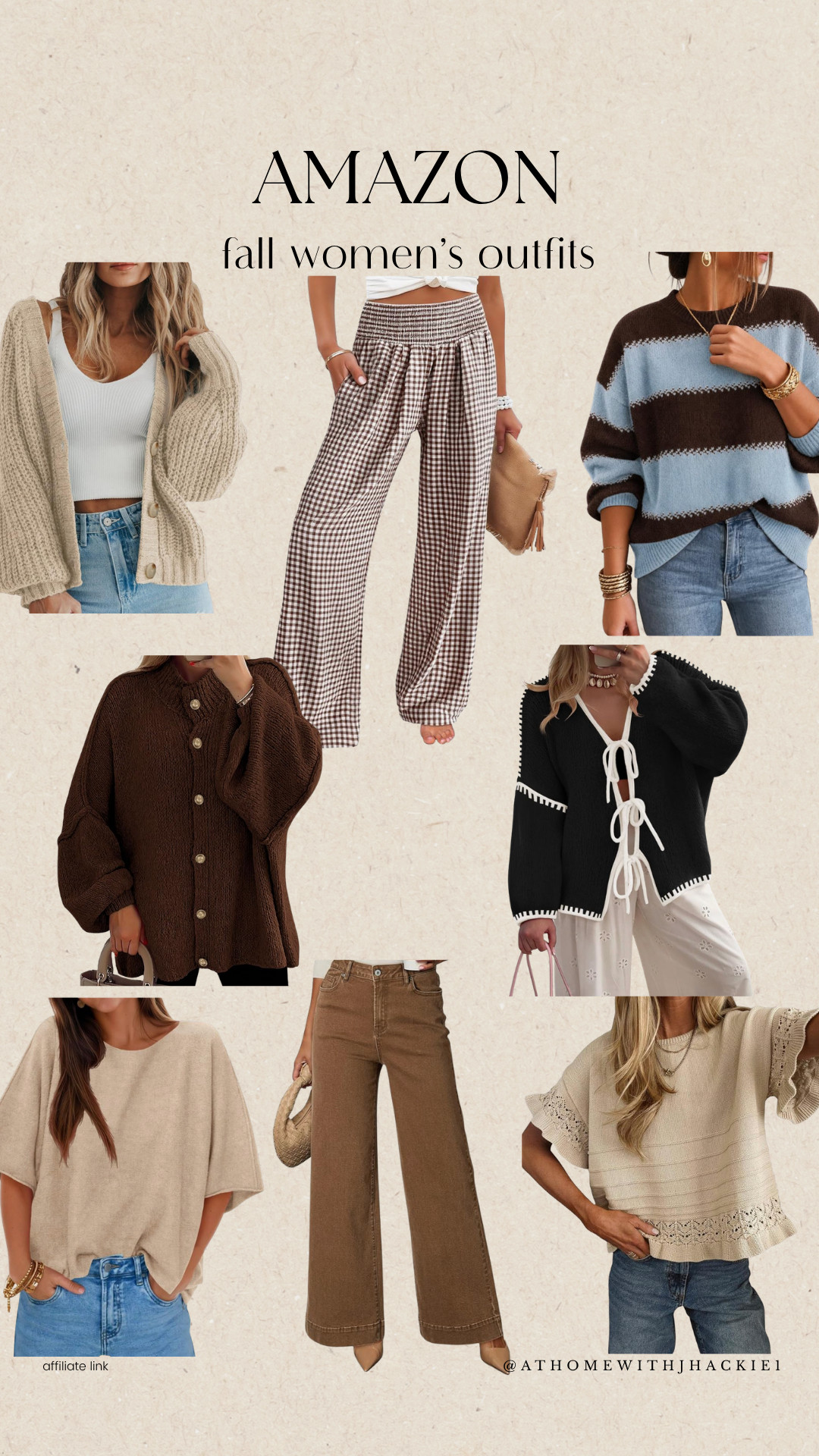 Amazon Fall Women’s Outfits: Amazon fall fashion, Amazon women’s fashion, Amazon fall outfits, women’s fall outfits 2026, Amazon fashion finds, affordable fall fashion, fall sweater outfits, cardigan outfits, wide leg pants women, wide leg jeans, neutral fall outfits, brown fall outfits, casual fall outfits, cozy fall fashion, Amazon sweaters, women’s transitional fashion, fall capsule wardrobe, trendy Amazon clothes, fall outfit inspiration, Amazon wardrobe finds

#LTKgrwm #LTKootd #LTKSeasonal