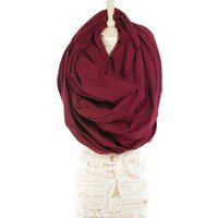 Burgundy Jersey Infinity Scarf Extra Large Oversized Hooded Scarf | Etsy (US)