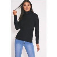 Soraya Black Turtle Neck Knitted Jumper | PrettyLittleThing US