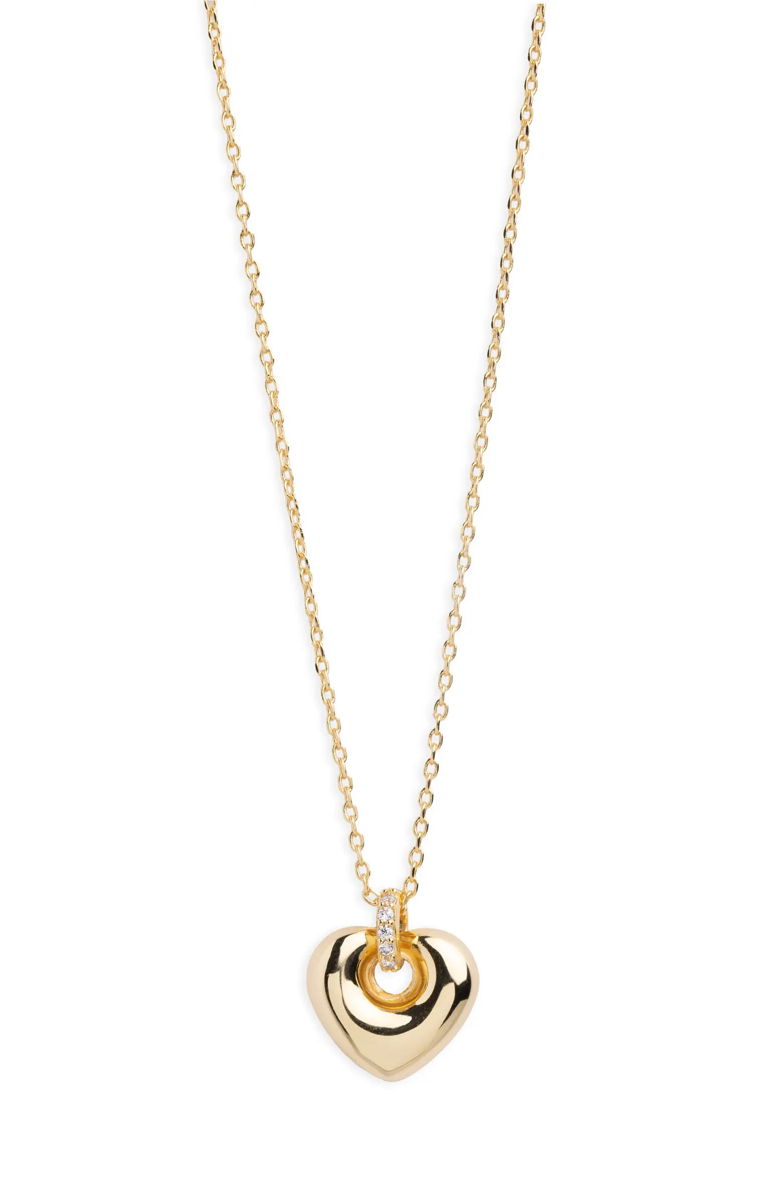 Mini Puffy Heart Pendant Necklace | Nordstrom