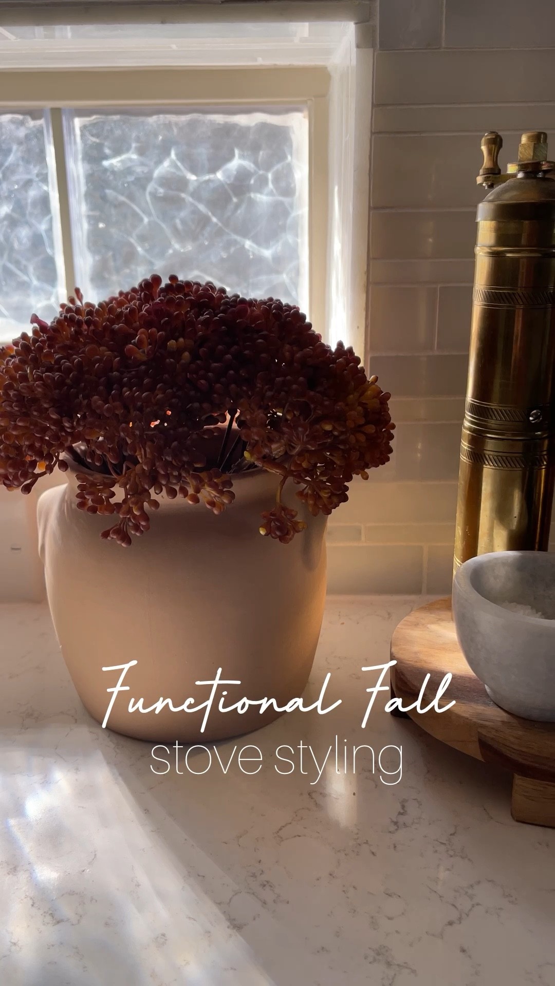 Fall kitchen styling. Stove styling. Kitchen decor. 

#LTKSeasonal #LTKhome