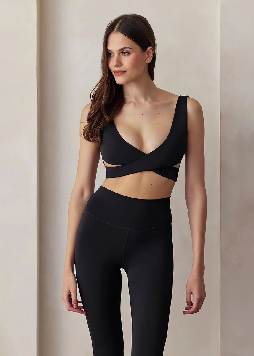 The Perfect Movement Wrap Bra | Shop Bumpsuit Maternity and Postpartum Activewear | BUMPSUIT