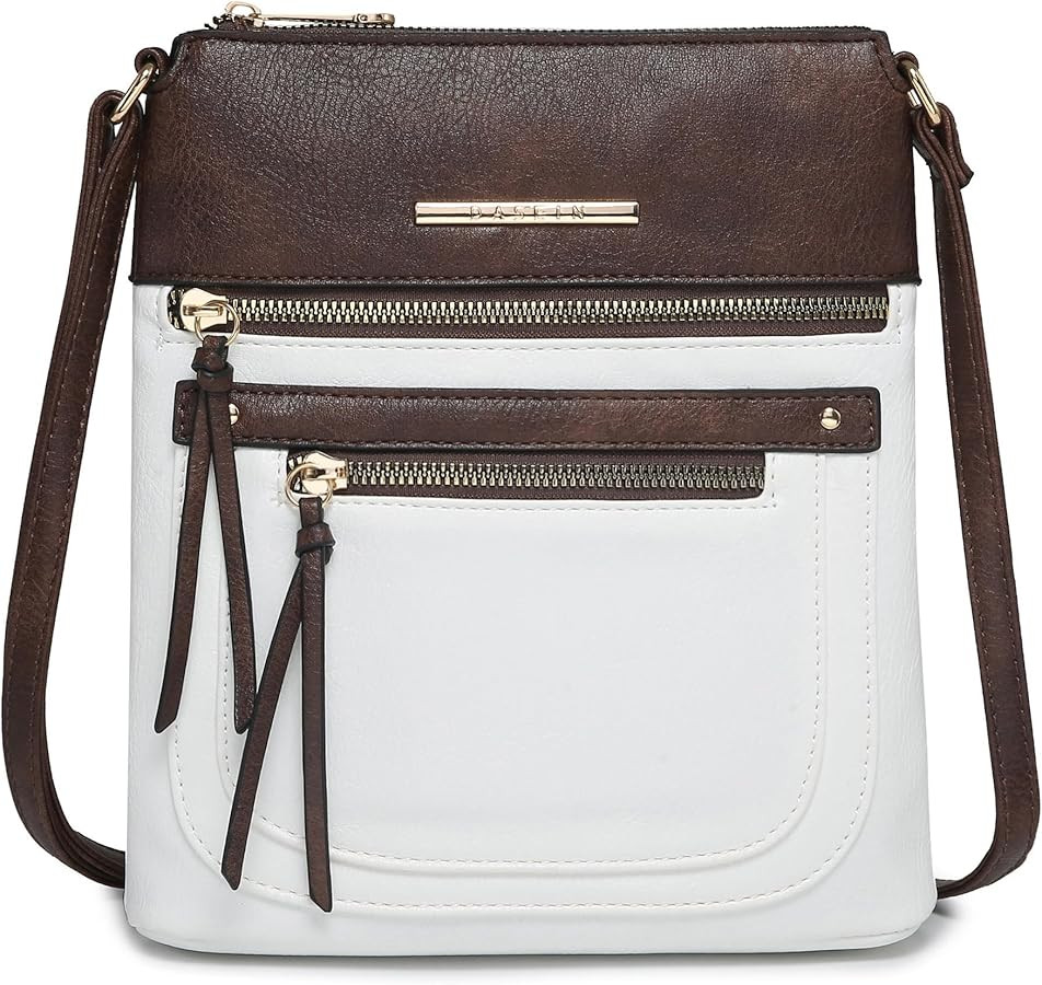 Dasein Crossbody Purse for Women Vegan Leather Shoulder Handbags Messenger Bags with Multi Zipper... | Amazon (US)
