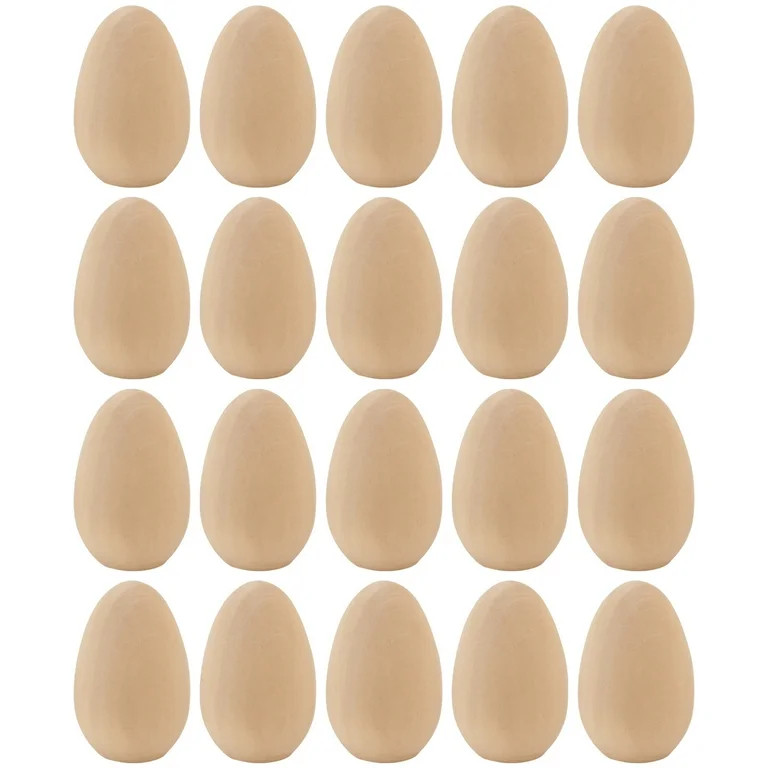 SENSETH 20pcs Unfinished Wood Eggs for Easter Crafts and Decorations | Walmart (US)