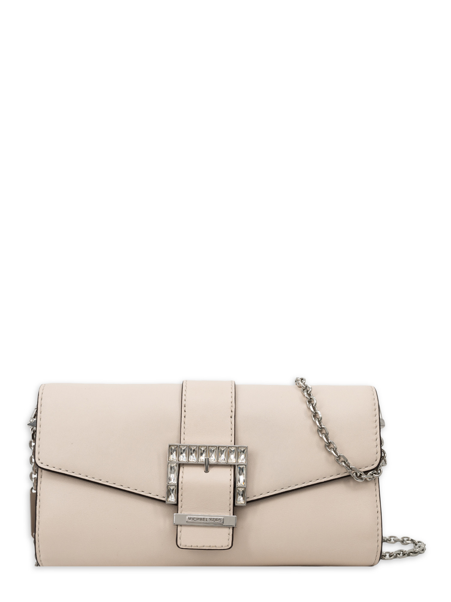 Michael Kors Women's Penelope Medium Leather Clutch - Cream - Walmart.com | Walmart (US)