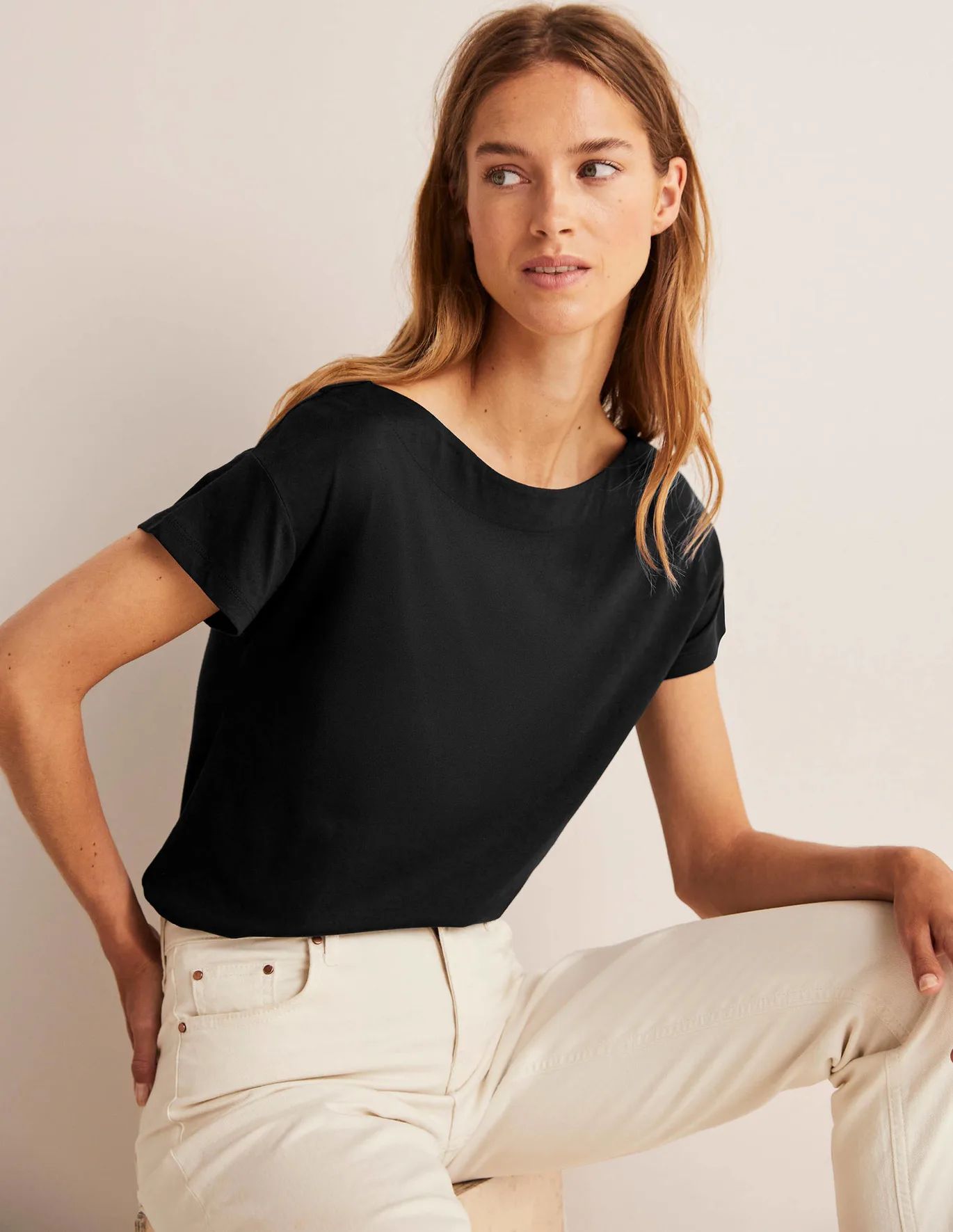 Supersoft Boat Neck T-Shirt | Boden (US)