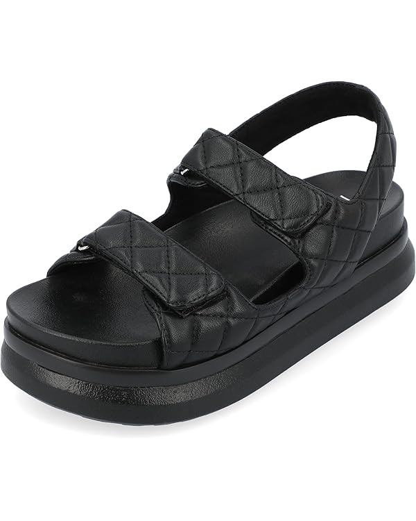 Journee Collection Women's Debby Sandals | Amazon (US)