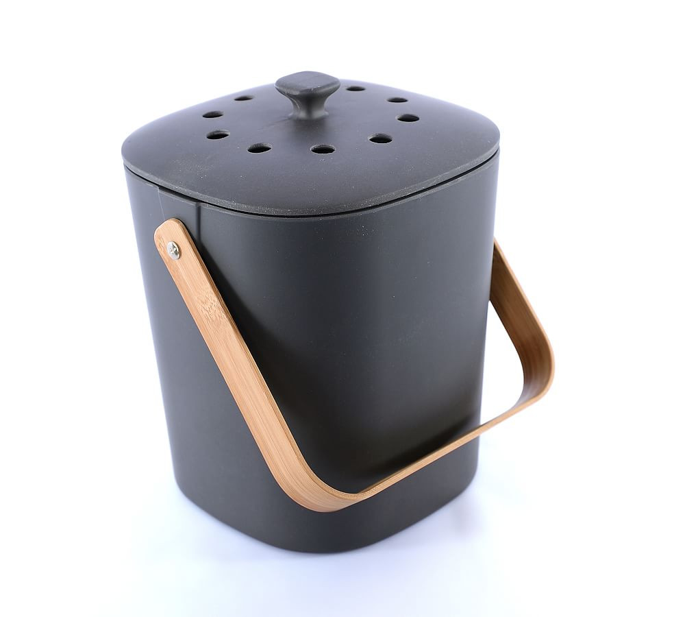 Bamboo Kitchen Compost Bin | Pottery Barn (US)