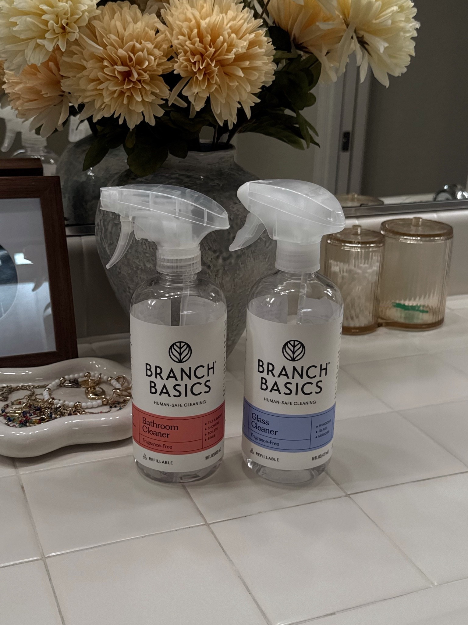 My bathroom cleaning essentials! 🧼 Love using clean products especially as a mom and pregnant 🙌