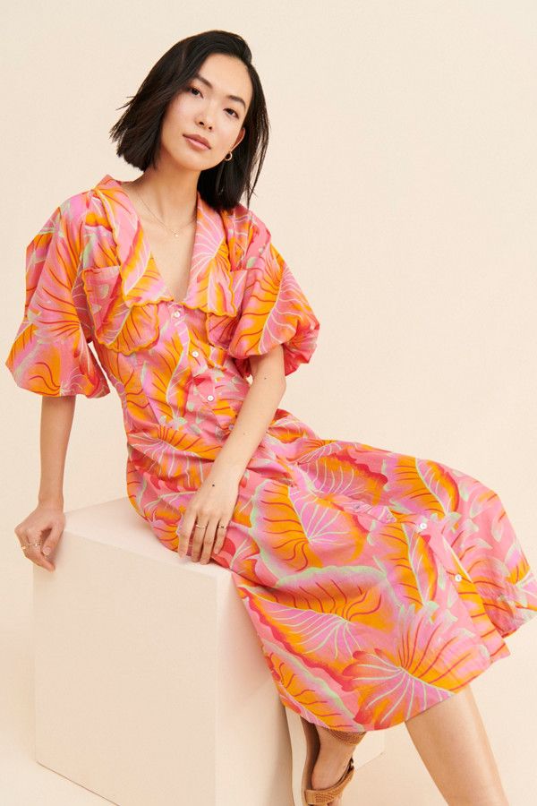 Bright Forest Midi Dress | Nuuly