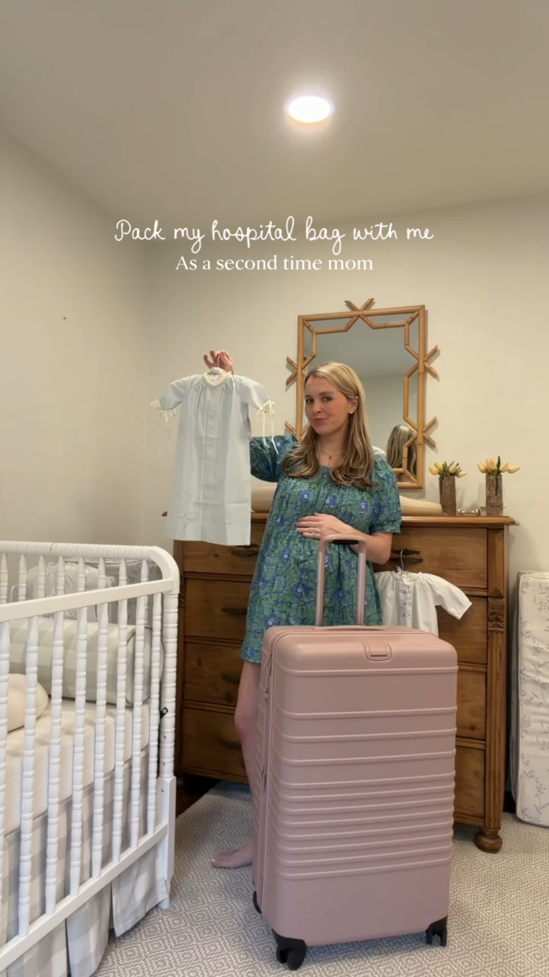 Cannot believe it’s time to pack our bags!! Comment “HOSPITAL” & I’ll send you the links! 
 
Helpful tips moms & L&D nurses have given me:
- save your postpartum supplies for home - the hospital will have everything you need & will send you home with extra! 
- if you plan on getting an epidural fuzzy socks are great for epidural shakes because your feet will feel cold
- bring your ROKU or a way to watch shows on the hospital tv
- bring snacks & a jug of your favorite iced coffee
- stain remover / nursing pads for colostrum stains on your pajamas 
- goodies for your nurses 🫶🏻

#hospitalbag #hospitalbagessentials #2under2 #34weeks #packwithme