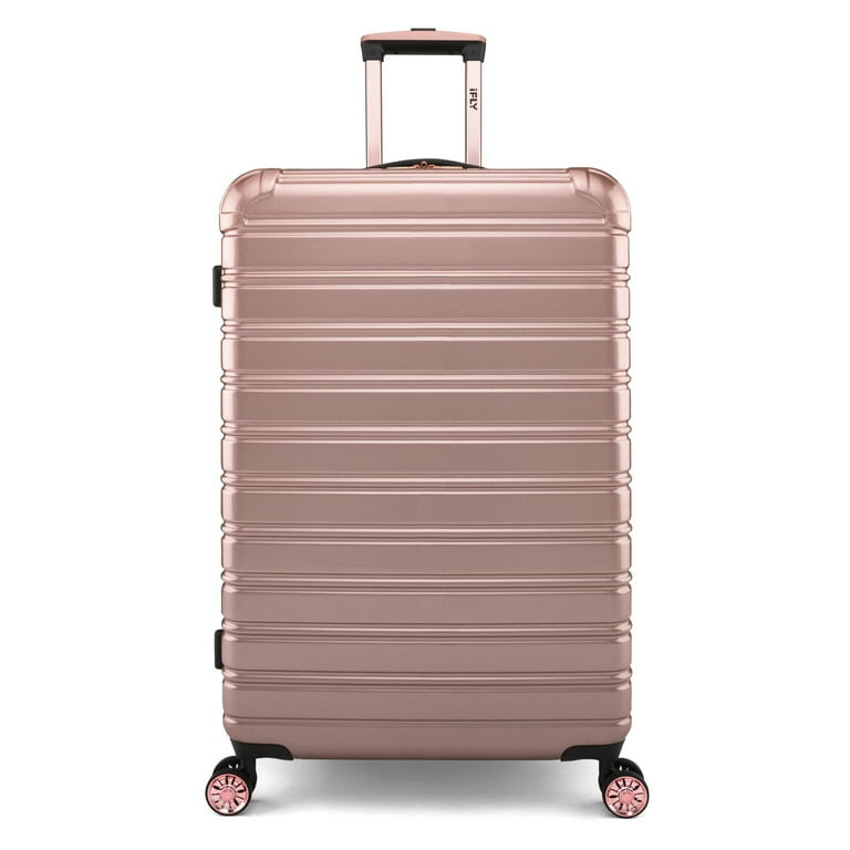 iFLY Hardside Fibertech Luggage 28" Checked Luggage, Rose Gold - Walmart.com | Walmart (US)