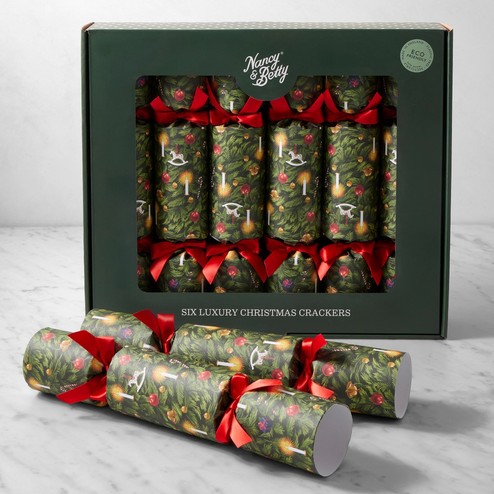Nancy & Betty Luxury Christmas Crackers, Set of 6 | Williams-Sonoma