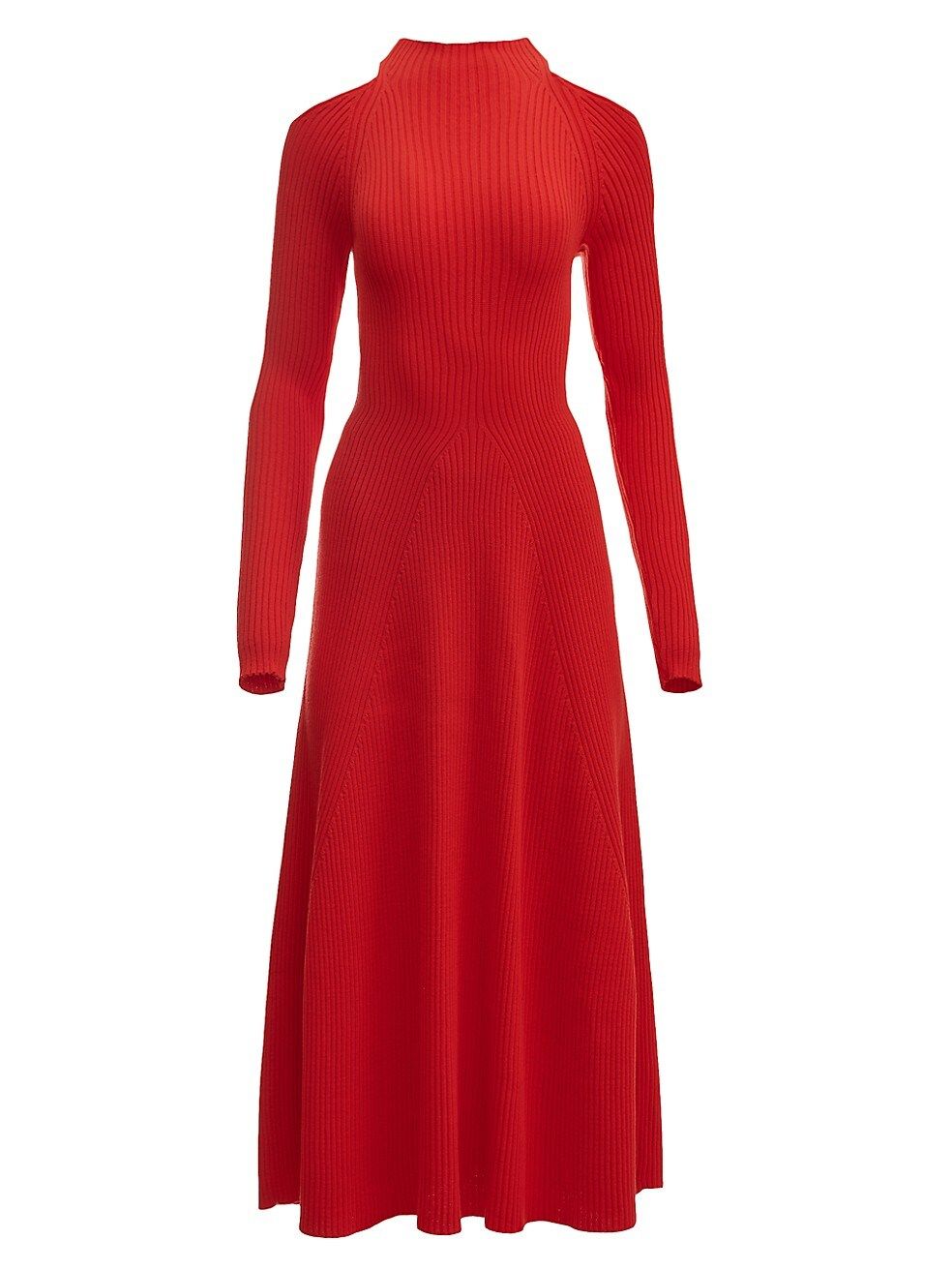 Cold-Shoulder Rib-Knit Midi-Dress | Saks Fifth Avenue