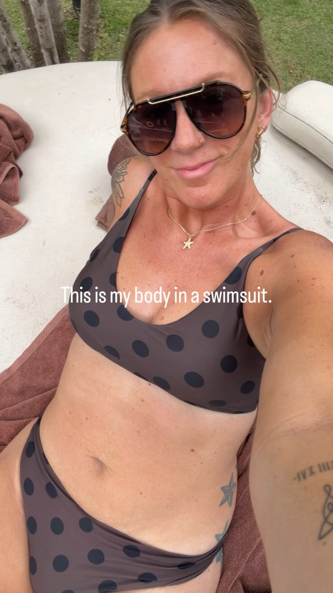 Swimmer is on sale 20% off!! (They hardly ever do sales) 
✨Large top & XL bottoms (sized up bc runs a little small in the legs) comes in more styles!

#LTKTall #LTKOver40 #LTKSwim