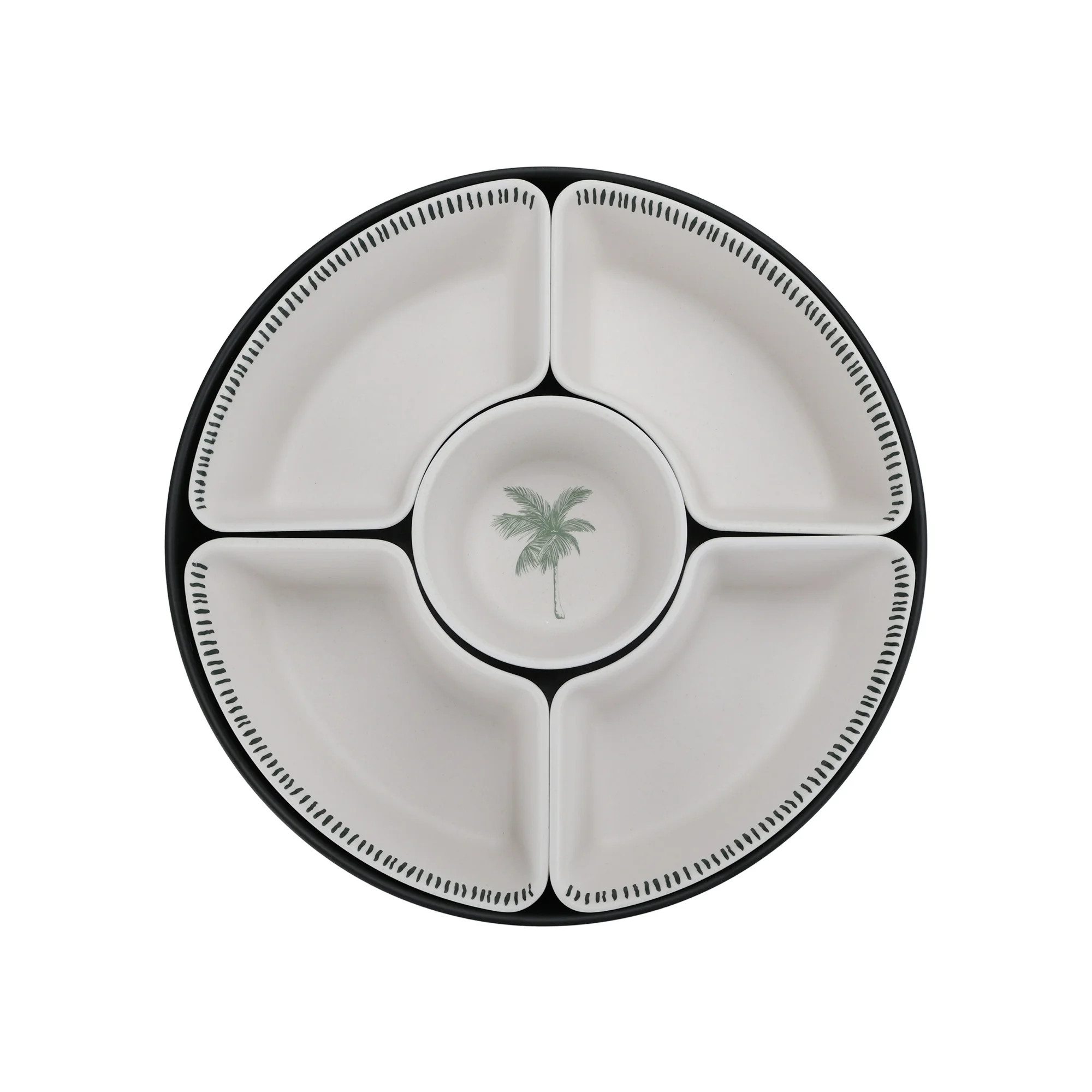 Hometrends Palm Bamboo Melamine Chip and Dip Set 15 Inch | Walmart (CA)