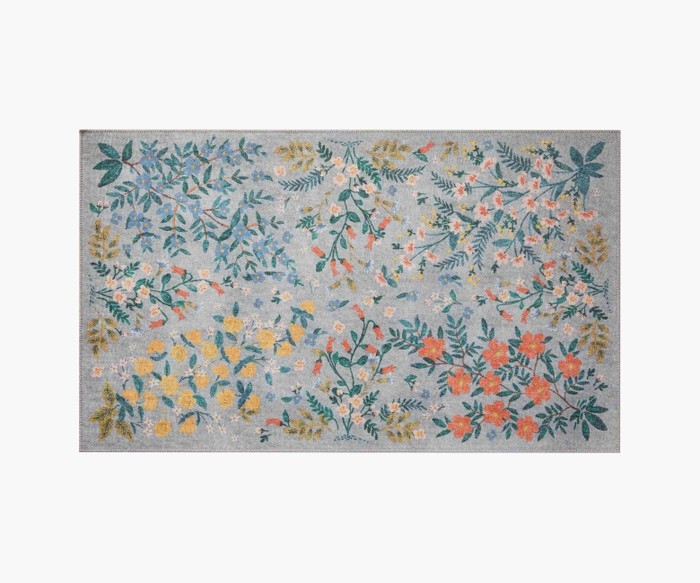 Atelier Wildwood Slate Non-Slip Rug | Rifle Paper Co. | Rifle Paper Co.