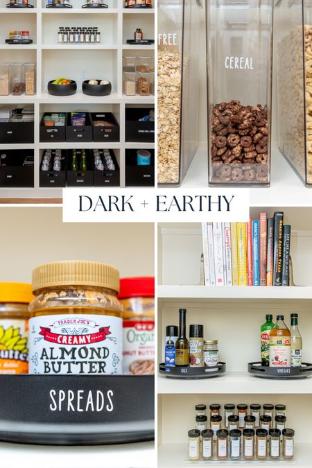 Dark + Earthy design and aesthetic for your pantry 🖤 Shop this post to make it happen in your home! 

#LTKhome #LTKstyletip #LTKfamily