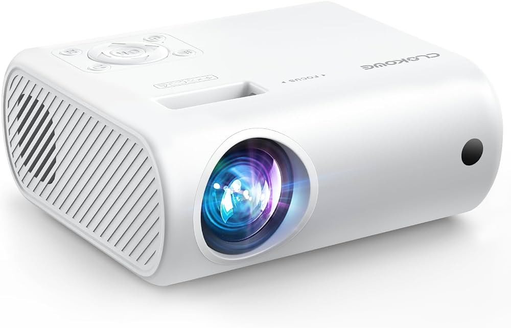 Mini Projector, CLOKOWE 2024 Upgraded Portable Projector with 9000 Lux and Full HD 1080P, Movie P... | Amazon (US)
