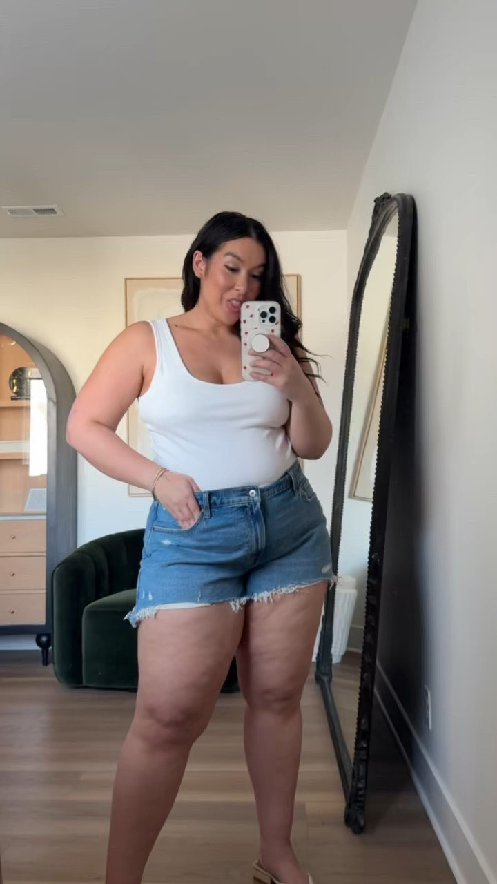 Midsize denim shorts! I’m in a size 33. Abercrombie sale happening now; 20-40% off shorts & swim plus 20% off almost everything else! 
-
-
-
midsize jean shorts, midsize fashion, midsize style, summer shorts, curvy denim, curvy outfit inspo

#LTKootd #LTKSaleAlert #LTKMidsize